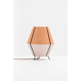 Hommetry - Χειροποίητο Επιτραπέζιο Φωτιστικό Mint Natural/Camel D20cm