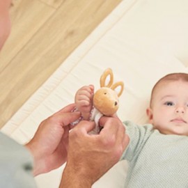 Petites Chansons - Σετ Δώρου Παντοφλάκια Και Βραχιολάκι Κουδουνίστρα Κουνελάκι