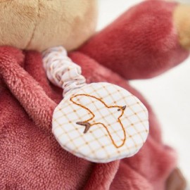 Intemporel - Υφασμάτινο Μουσικό Κουνελάκι Bordeaux 17cm