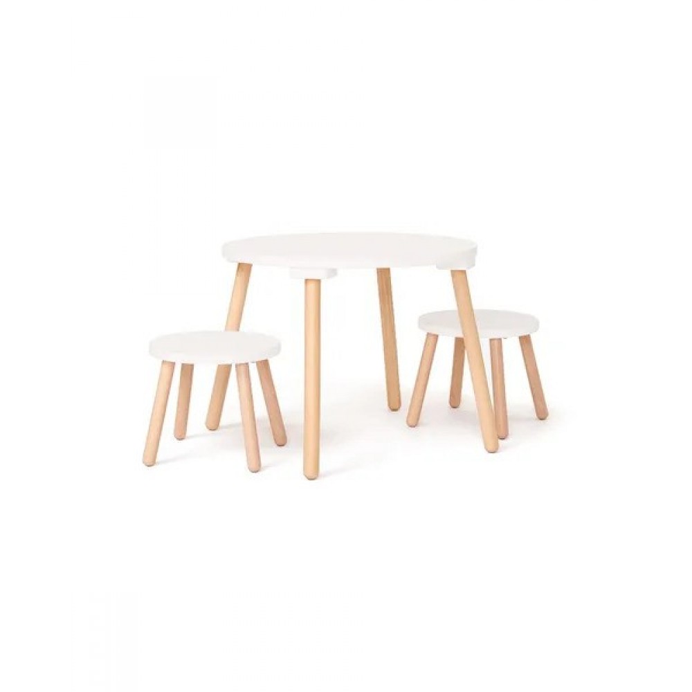 Kids Concept - Ξύλινο Σετ Τραπεζάκι White Kids Concept - Ξύλινο Σετ Τραπεζάκι White