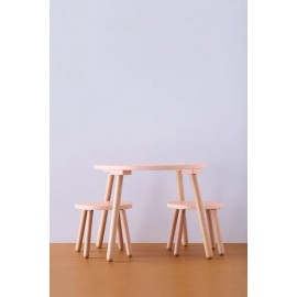 Kids Concept - Ξύλινο Σετ Τραπεζάκι Apricot