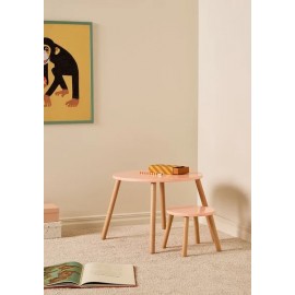 Kids Concept - Ξύλινο Σετ Τραπεζάκι Apricot