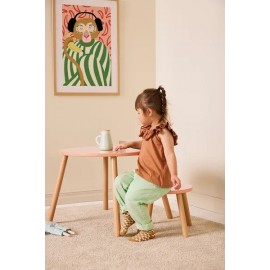 Kids Concept - Ξύλινο Σετ Τραπεζάκι Apricot