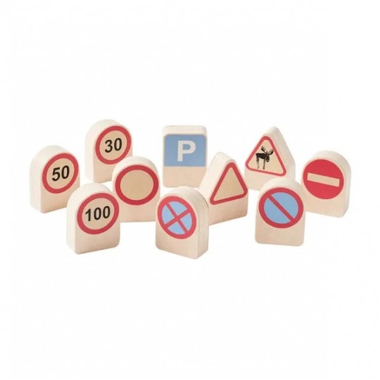 Kids Concept - Ξύλινο Σετ Οδικών Σημάτων