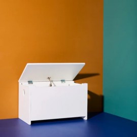 Kids Concept - Μπαούλο Αποθήκευσης Κομοδίνο Star Λευκό