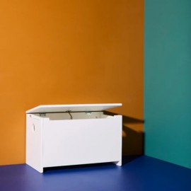 Kids Concept - Μπαούλο Αποθήκευσης Κομοδίνο Star Λευκό