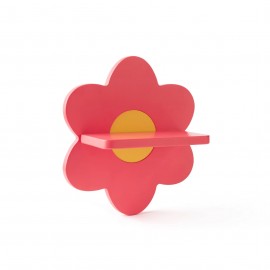 Kids Concept - Ξύλινο Ράφι Τοίχου Flower Pink