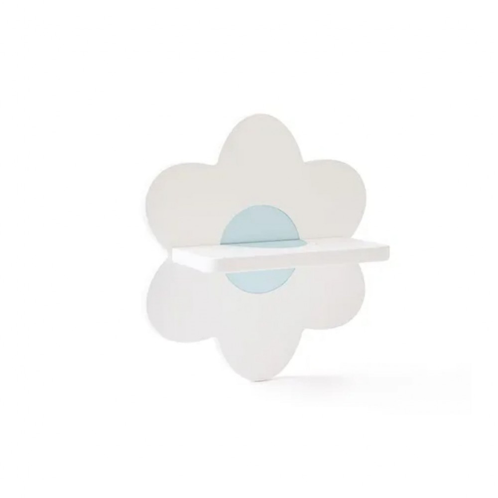 Kids Concept - Ξύλινο Ράφι Τοίχου Flower White