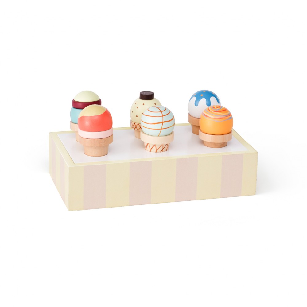 Kids Concept - Ξύλινο Σετ Παιχνιδιού Με Παγωτά Kid's Hub