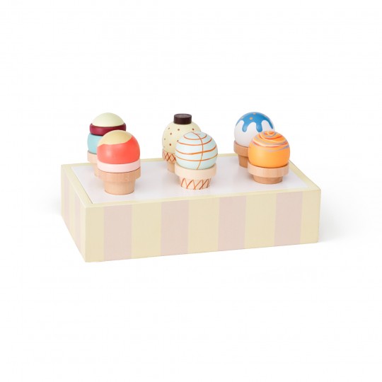 Kids Concept - Ξύλινο Σετ Παιχνιδιού Με Παγωτά Kid's Hub