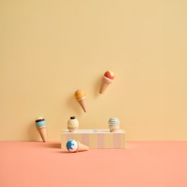 Kids Concept - Ξύλινο Σετ Παιχνιδιού Με Παγωτά Kid's Hub