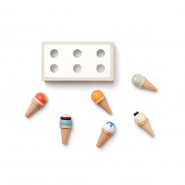 Kids Concept - Ξύλινο Σετ Παιχνιδιού Με Παγωτά Kid's Hub