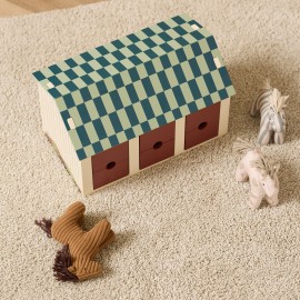 Kids Concept - Ξύλινος Στ΄άβλος Με 3 Αλογάκια Sam, Dotty, Vera