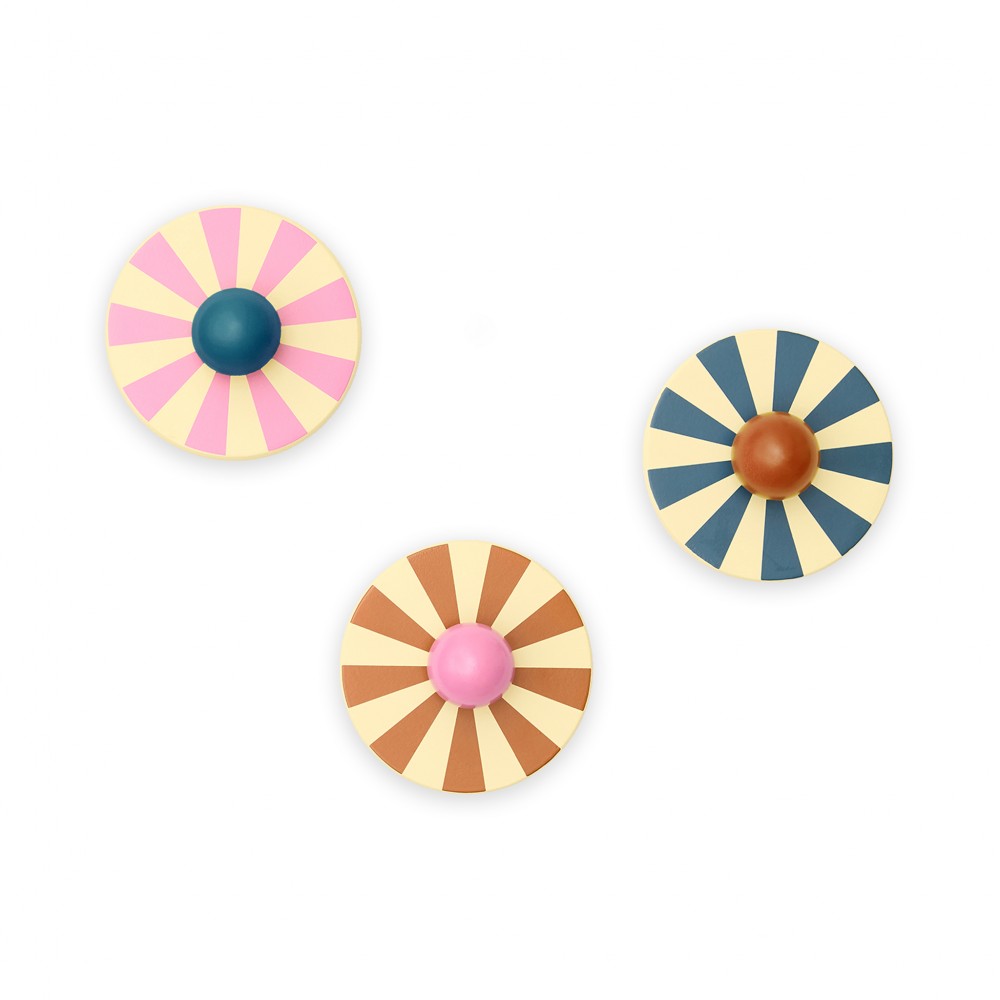 Kids Concept - Σετ 3 Ξύλινες Κρεμάστρες Circus