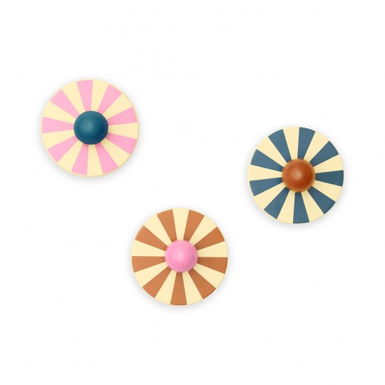 Kids Concept - Σετ 3 Ξύλινες Κρεμάστρες Circus