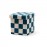 Kids Concept - Σκαμπό με Αποθηκευτικό Χώρο 30cm Check Teal
