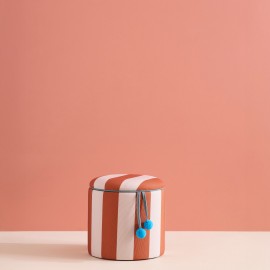 Kids Concept - Σκαμπό με Αποθηκευτικό Χώρο 40cm Brown Stripes