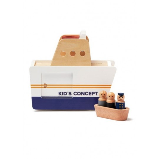 Kids Concept - Ξύλινο Πλοίο Με Αυτοκίνητα AIDEN