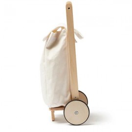 Kids Concept - Ξύλινo Συρόμενο Καρότσι Για Ψώνια Kid's Hub