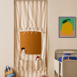 Kids Concept - Υφασμάτινο Κουκλοθέατρο Stripe Beige
