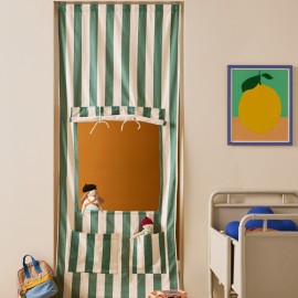 Kids Concept - Υφασμάτινο Κουκλοθέατρο Stripe Green