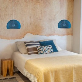  La Case De Cousin Paul - Φωτιστικό Οροφής Coupole Peacock Blue 38cm