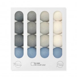 La Case De Cousin Paul - Γιρλάντα Με 16 Φωτάκια Ecume Χωρίς Μετασχηματιστή