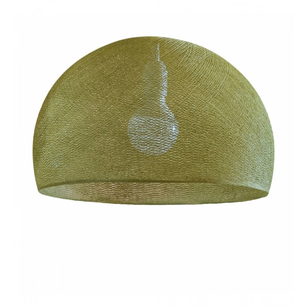 La Case De Cousin Paul - Φωτιστικό Οροφής Coupole Kaki 38cm  La Case De Cousin Paul - Φωτιστικό Οροφής Coupole Kaki 38cm