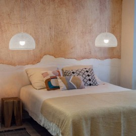  La Case De Cousin Paul - Φωτιστικό Οροφής Coupole Blanc 38cm