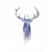 Brookpace Lascelles - Art Print Watercolour Stag Με Ξύλινη Κορνίζα