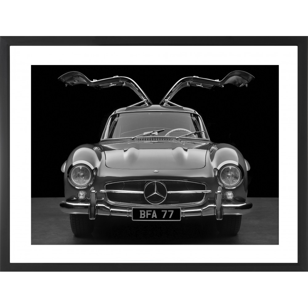Brookpace Lascelles - Art Print Mercedes Gull Wing Με Κορνίζα Black Box  Brookpace Lascelles - Art Print Mercedes Gull Wing Με Κορνίζα Black Box