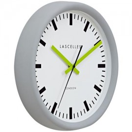 Lascelles - Ρολόι Τοίχου Swiss Station Grey/Lime 30cm
