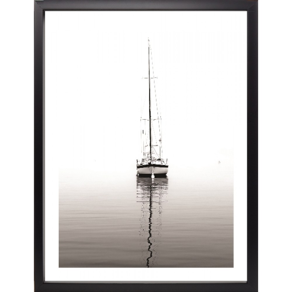 Brookpace Lascelles - Art Print Yatch Με Κορνίζα Black Box 