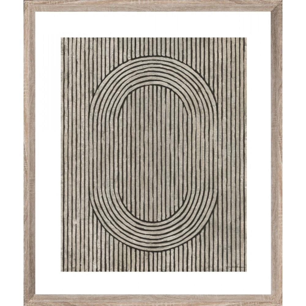Brookpace Lascelles - Art Print Abstract Cedar Grooves I Με Ξύλινη Κορνίζα