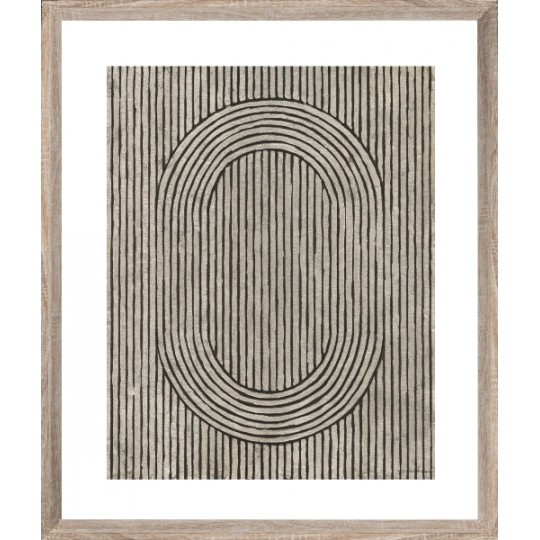 Brookpace Lascelles - Art Print Abstract Cedar Grooves I Με Ξύλινη Κορνίζα