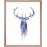Brookpace Lascelles - Art Print Watercolour Stag Με Ξύλινη Κορνίζα
