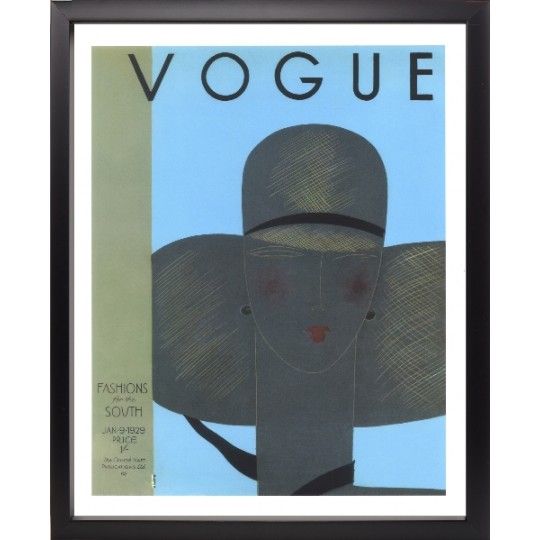 Brookpace Lascelles - Art Print Vogue January 9 1929 Με Κορνίζα Black Box 