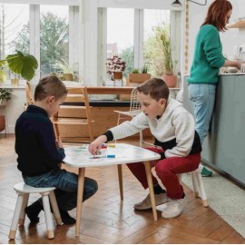 Les Droles De Bouilles - Σετ Τραπέζι Με Επιφάνεια Χρωματισμού & 2 Σκαμπό Artist