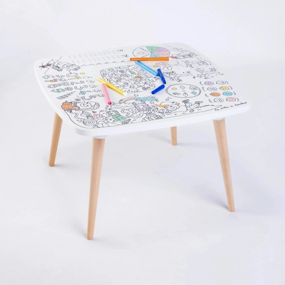 Les Droles De Bouilles - Τραπέζι Με Επιφάνεια Χρωματισμού Καλλιτέχνης