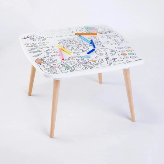 Les Droles De Bouilles - Τραπέζι Με Επιφάνεια Χρωματισμού Καλλιτέχνης