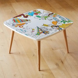 Les Droles De Bouilles - Τραπέζι Με Επιφάνεια Χρωματισμού Ταξίδια