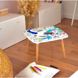 Les Droles De Bouilles - Τραπέζι Με Επιφάνεια Χρωματισμού Βυθός