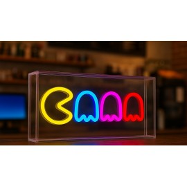 Light Me Up - Επιτραπέζιο Φωτιστικό NEON Box Pacman