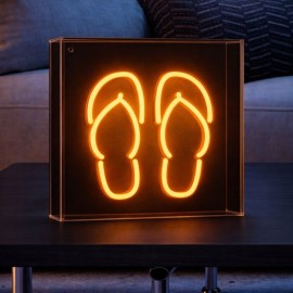 Light Me Up - Επιτραπέζιο Φωτιστικό NEON Mini Box Flip Flops