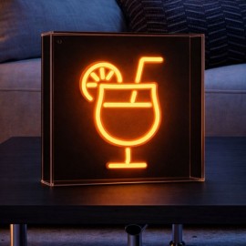 Light Me Up - Επιτραπέζιο Φωτιστικό NEON Mini Box Cocktail
