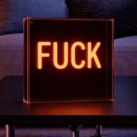 Light Me Up - Επιτραπέζιο Φωτιστικό NEON Mini Box Fuck