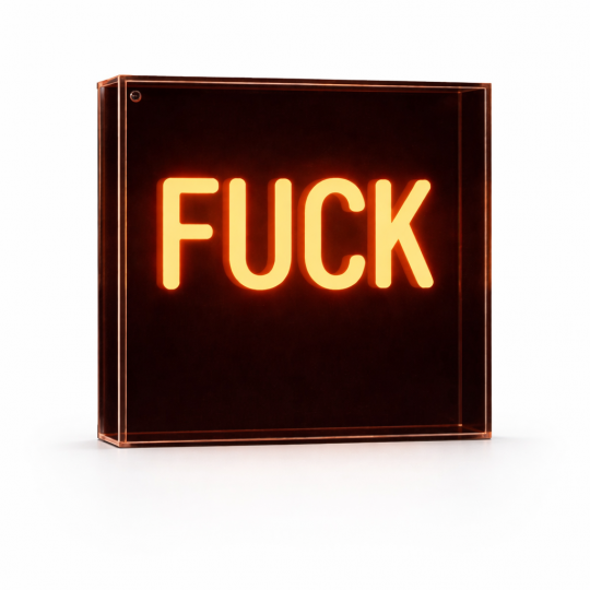 Light Me Up - Επιτραπέζιο Φωτιστικό NEON Mini Box Fuck