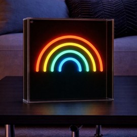 Light Me Up - Επιτραπέζιο Φωτιστικό NEON Mini Box Rainbow