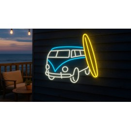 Light Me Up - Φωτιστικό Τοίχου NEON Van Surf
