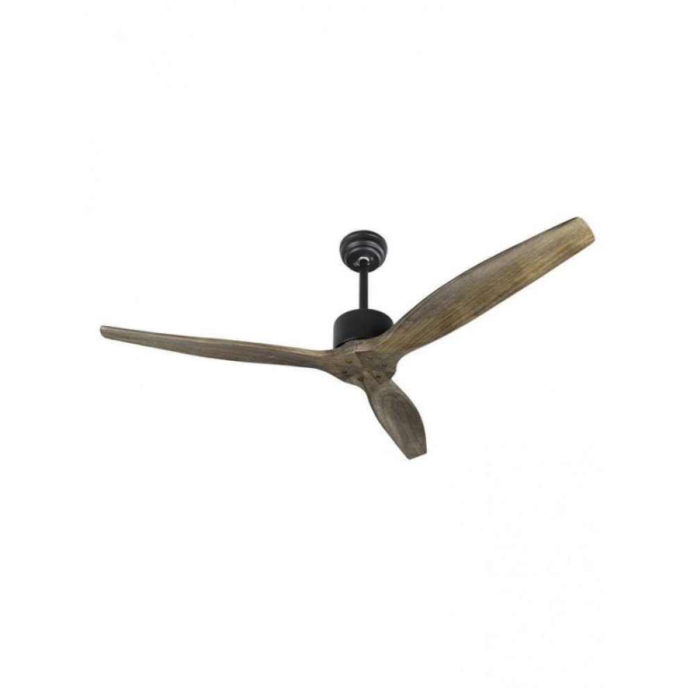 Lineme - Ανεμιστήρας Οροφής Alesa Μαύρος Με Wenge Ξύλινα Πτερύγια